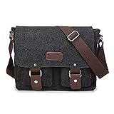 XFLYP Umhängetasche, Vintage Canvas Schultertasche Herren,...