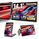 Dopesplay Laptop Monitor Erweiterung, 14 Zoll 1200P FHD Tragbarer Laptop...