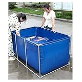 Robuster, tragbarer rechteckiger Fischteich – faltbarer oberirdischer...