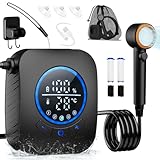 Zosudull Campingdusche,8000mAh Wiederaufladbare Tragbare Campingdusche mit...