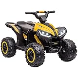 HOMCOM Elektro-Quad 12V Kinderquad mit USB-Anschluss, Kindermotorrad mit...