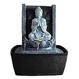 Zen'Light - Zimmerbrunnen Nirvana - Wasserfall mit Buddha & Weißer...