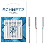 SCHMETZ Nähmaschinennadeln: 10 Universal-Nadeln, Standardnadeln,...