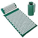 Akupressurmatte & Kissen Set/Akupunkturmatte Spike Yogamatte für Massage...