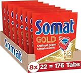 Somat Gold Spülmaschinen Tabs (176 Tabs), Geschirrspül Tabs für...