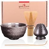 Goodwei Matcha Set mit Matcha Besen, Matcha Schale und Besenhalter aus...