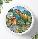 Für die Geburtstags Torte, Zuckerbild mit dem Motiv: Dinosaurier, Dino,...