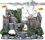 XUBX Aquarium Ornamente, Aquarium Bus Dekoration, Roboter Berghöhle...