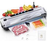 Housiwill Vacuum Sealer, Automatic Food Vacuum Sealer, Vacuum Sealer for...