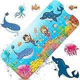 MOOING Badewannenmatte Kinder, 100x40cm Antirutschmatte Badewanne, Extra...