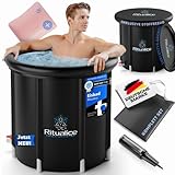 Ritualice® Premium Eisbad XL (80 cm Ø) TESTSIEGER - Eistonne Set mit...