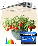 NEU Grow Lampe LED Vollspektrum mit integriertem Timer I 120W Pflanzenlampe...