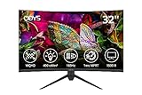 ODYS XP32 PRO 80cm (32') WQHD Curved Gaming Monitor (2.560 x 1.440 Pixel,...