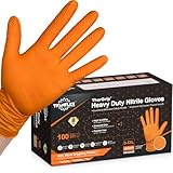 TitanFlex ThorGrip Strapazierfähige Nitrilhandschuhe, industriell, Orange,...