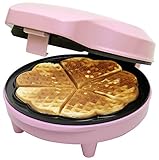 Bestron Waffeleisen für klassische Herzwaffeln, Waffelmaker mit...