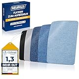 NEUFELD® Flicken zum Aufbügeln [15 Stück] - Bügelflicken 5 Farben -...