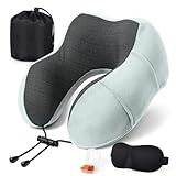 SOMLAW Nackenkissen Flugzeug - Reisekissen Memory Foam - Nackenhörnchen...