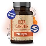 Beta Carotin Kapseln Aus Natürlichen Karotten – 210 Beta Carotin...