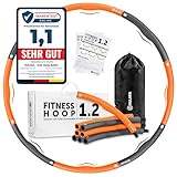 HULAKA® Hula Hoop Reifen Erwachsene (1,2kg) - Fitnessreifen mit Gewicht...