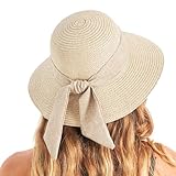 Gajaous Strand Sonnenhüte für Frauen mit UPF 50+, breiter Strohhut für...