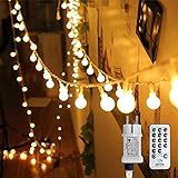 Kugel Lichterkette, WOWDSGN 200 LEDs 20m Dimmbar, Partylichterkette mit...