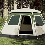 Kuppel-Campingzelt 4 Personen Grün Quick Release, Wasserdichtes Zelt mit...