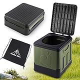 Diealles Shine Campingtoilette Faltbar, Tragbare Mobile Toilette, Notfall...