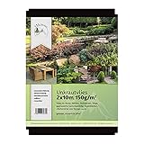 TTL Garden 20m² 2m x 10m Unkrautvlies 150g/m² - reißfestes Gartenvlies...