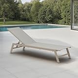 IDIMEX Gartenliege ESPIRITU höhenverstellbar, Champagne – Sonnenliege...