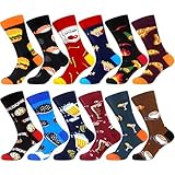 WeciBor Bunt Lustige Herren Socken Neuheit Verrückte Motiv,12 Paar...