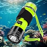 Kriogor Tauch Taschenlampe, 1500LM LED IPX8 Wasserdicht Unterwassersport...