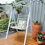 Outdoor Verandaschaukel für Erwachsene – Schwerlast-Metallrahmen mit...