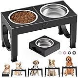 X XBEN Erhöhter Hundenapf, 5 Höhenverstellbar Futternapf für Kleine...