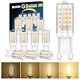 QOJUX G9 LED Warmweiß Dimmbar, 3W 480LM Energieeffizienzklasse C LED...