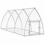 Hasenstall aus verzinktem Stahl 300x105x120 cm | Großer Lebensraum für...