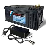 Lifepo4 24V, 100Ah Akku 2560Wh mit BMS Ersetzt AGM oder Gel Autobatterie...