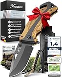 BERGKVIST® K29 Klappmesser Olivenholz (Einhandmesser) - 3-in-1 Outdoor...