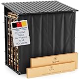 Gartenzeit® Kaminholzregal Außen XXXL 186x105x185cm – 3,45m³, 5,25SRM,...