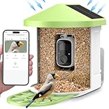 Cozion Vogelfutterhaus mit Kamera, Vogelhaus Kamera Vogelfutterstation...