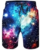ALISISTER Galaxie Badehose Herren Männer Badeshorts 3D Lustig Druck...