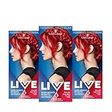 Schwarzkopf Live Ultra Bright oder Pastel Red Haarfarbe, 3 Stück,...