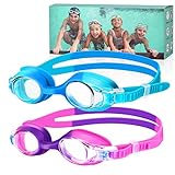 Starweh Schwimmbrille, (2er Pack) Kinderschwimmbrille mit Anti-Fog-Linse,...