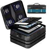 Qaccos Erweiterbare Feuerfeste Dokumententasche mit Schloss, 5200°F...