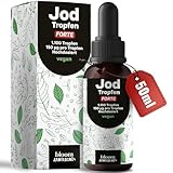 Jod hochdosiert - 1100 Tropfen - 150 µg pro Tropfen, Jod flüssig, Vegan &...
