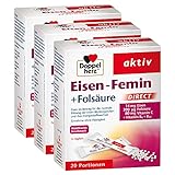 Doppelherz Eisen-Femin Direct mit Vitamin C + B6 + B12 + Folsäure – 14...
