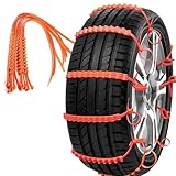 Voarge 10 Stücke Auto Schneeketten Schnee Reifen Kette, Universal...