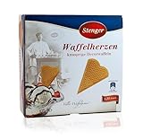 Eiswaffeln Herzwaffel 120 Stück | Herz Waffeln für Eis | Stenger...