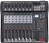 Depusheng DT8 Professional Mixer Sound Board Console 8 Channel Desk System...