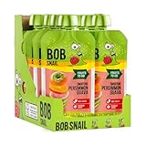 Bob Snail Quetschi Quetschbeutel 10x120g – 100 % Fruchtpüree ohne...