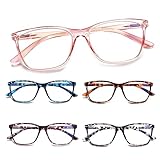 COJWIS 5 Pack Damen Lesebrille Blaulichtfilter Brille Federscharnier...